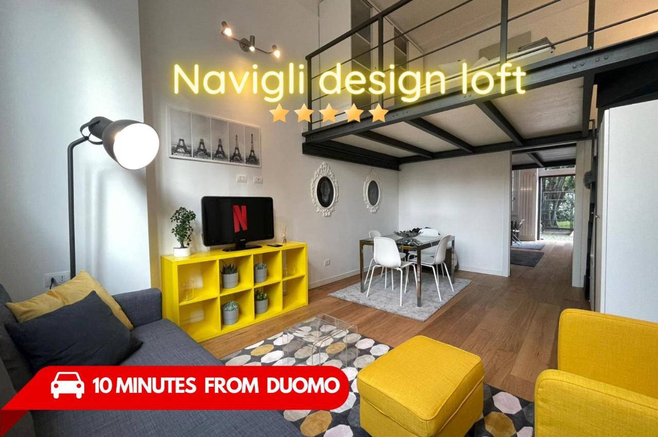 Navigli Design Loft - 7 Stops From Duomo, Ac, Netflix Apartment มิลาน ภายนอก รูปภาพ