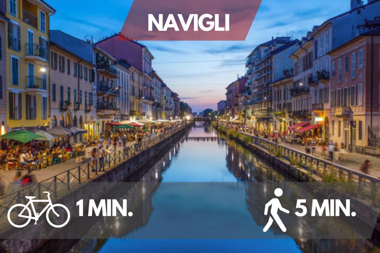 Navigli Design Loft - 7 Stops From Duomo, Ac, Netflix Apartment มิลาน ภายนอก รูปภาพ